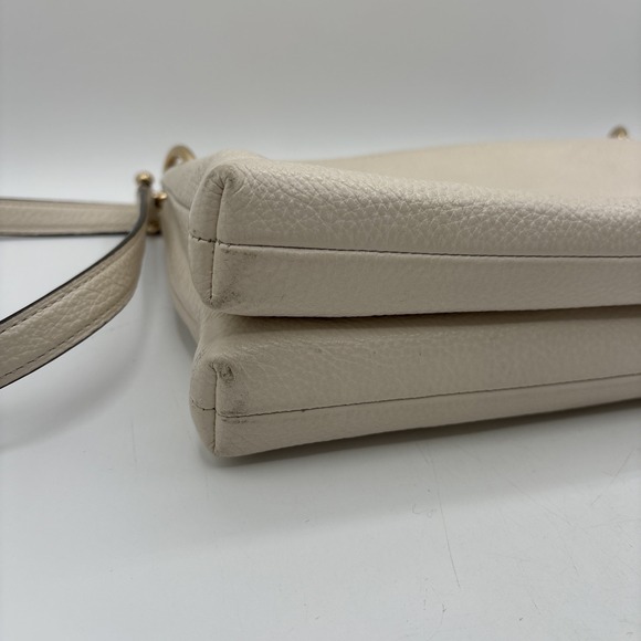 Coach Mia Crossbody Handbag White Pebbled Leather F76645 Zip Top Purse‎ Bag - Picture 4 of 15